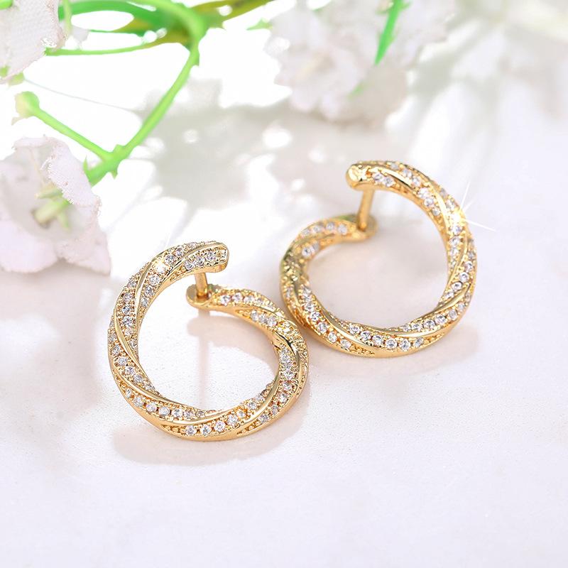 Design Earrings, Three-Dimensional Ring Jewelry Internet Celebrity Temperament Jewelry