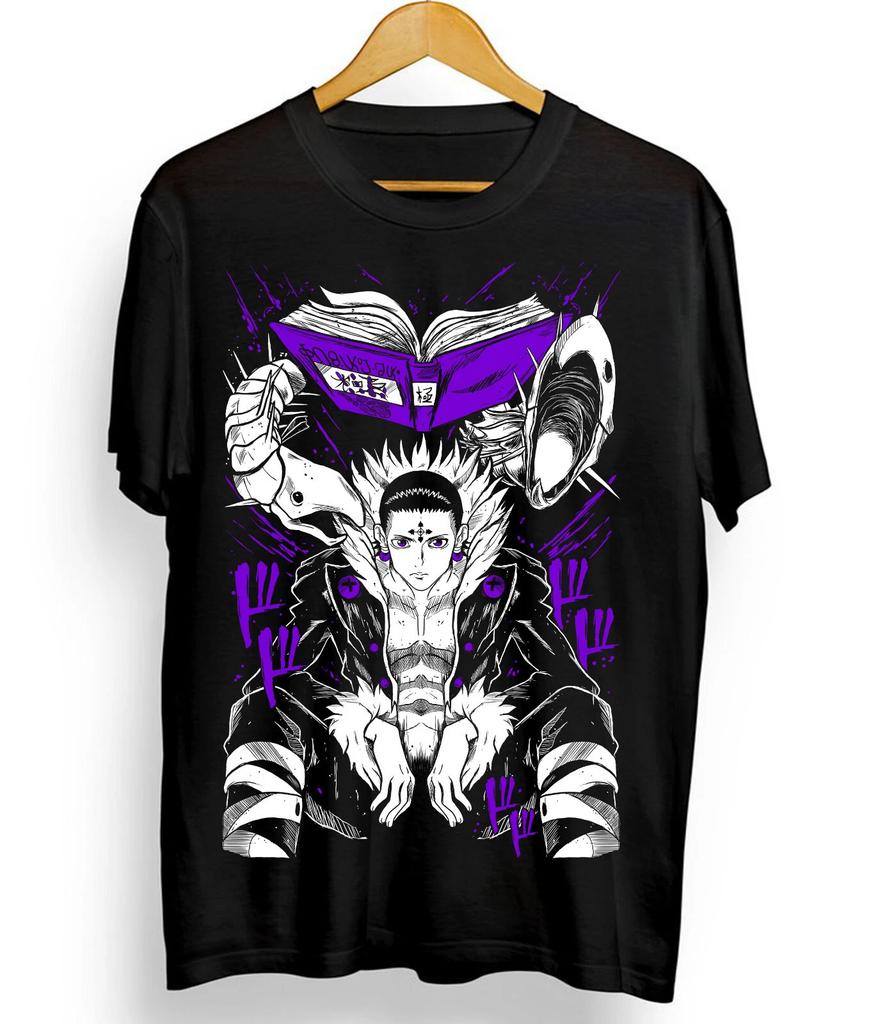 Chrollo Lucilfer Book T-shirt Hunter X Hunter HXH Anime Summer Cotton Men Women Top Tee Streetwear Casual Trendy Oversized Loose