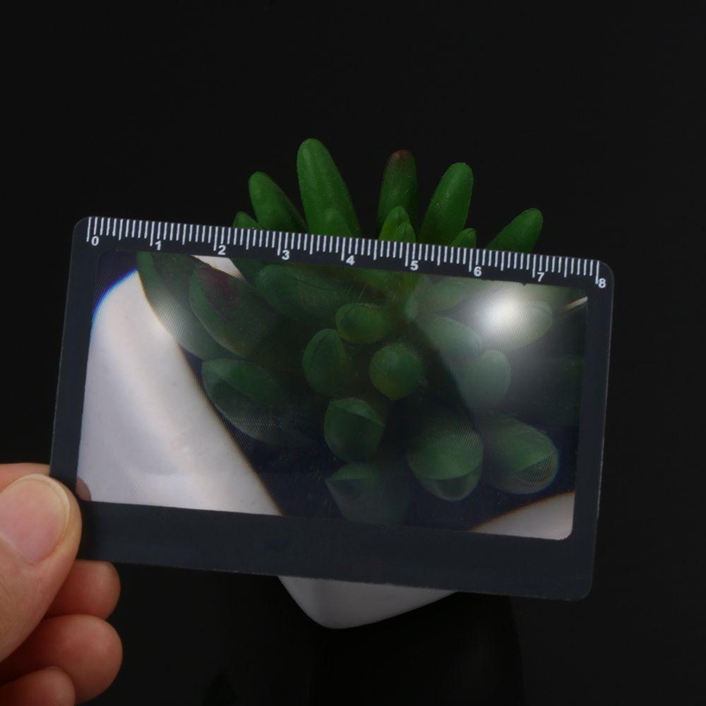 Lens With Scale Magnifier Sheet Outdoor Focused Ignition Book Page Magnification X3 Magnifying