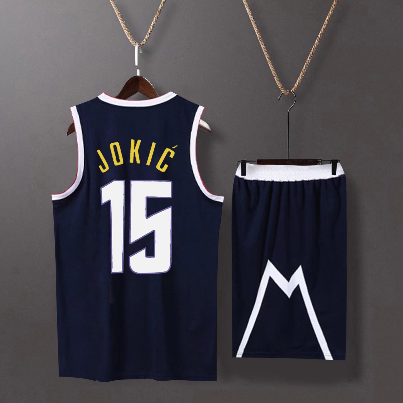 

Баскетбольная одежда, детский баскетбольный костюм, классические топы + брюки, комплект баскетбольного трикотажа 2XS темно-синий