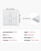3D Wall Panels 33-Pack 11.81x11.81'' PVC 32 Sq.Ft Coverage Floral White