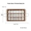 In Stock Non-Stick, Fixed Bottom 18-Cavity Brownie Pan - Square Cake and Bread Baking Mold