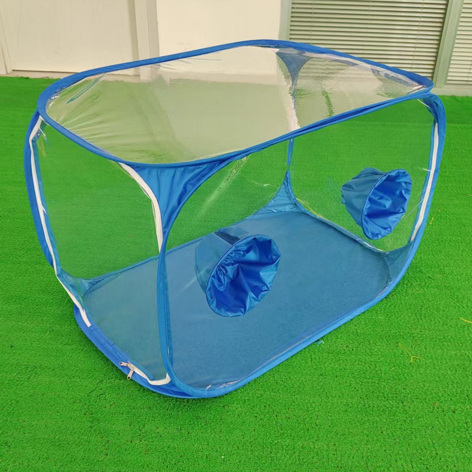 Mini Greenhouse Still Air Box Foldable Durable Mushrooms Growing Box Growing Pot синий