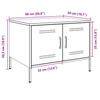 VidaXL Coffee Table, Side Table with Legs, End Table with Door, Living Room Storage Furniture, Pink 843031