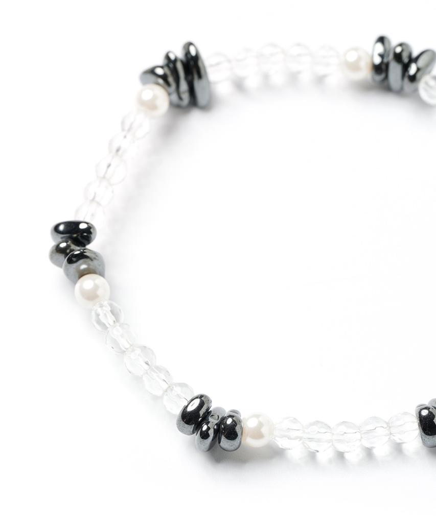 Polalita Crystal Pearl Hema Mix Bracelet (Plt-Br-061_Wt)