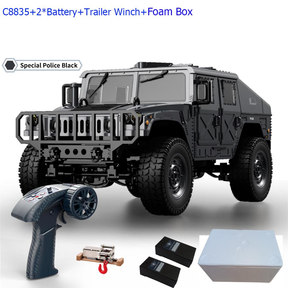 

C8835 1/14 RC Car 4WD Off-road 2.4G Remote Control Car Military Jeep RC Toys As Gift Climbing Simulation All-terrain RC Crawler