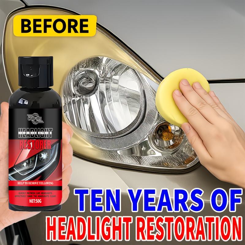 Car Headlight Repair Paste - High-strength Polishing Agent That Removes Oxidation, Scratches, Blurring, and Yellowing, Restoring