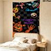 Horror Night Bears Wall Tapestry Aesthetic Wall Hanging Printed Fabric Blanket Decorative Tapestries for Bedroom Living Room Home Decor