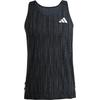 Adizero Gestreiftes Design Vielseitiges Slim-Fit Tanktop Herren Tops Schwarz JN0298