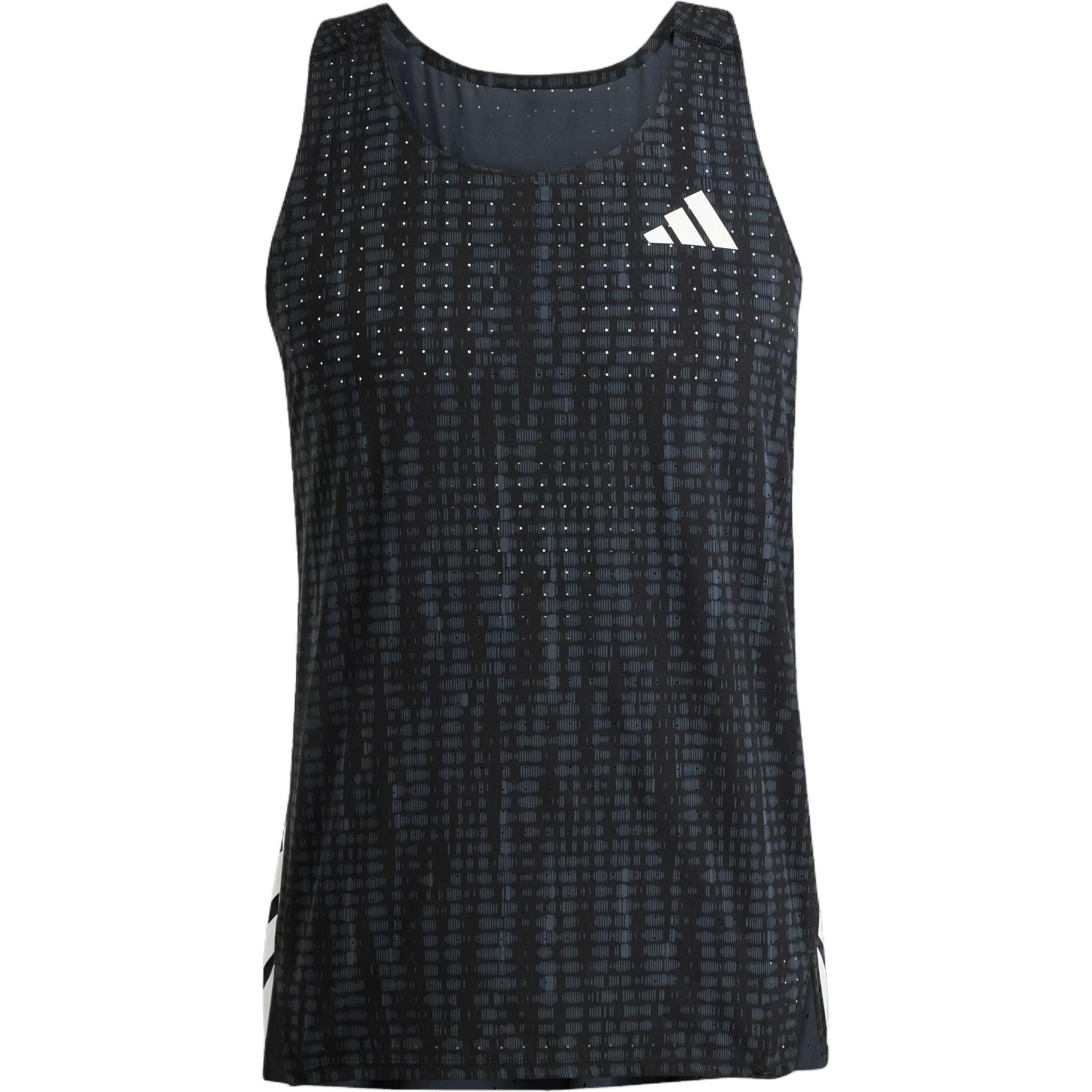 adidas Adizero Running Singlet Black JN0298 XL