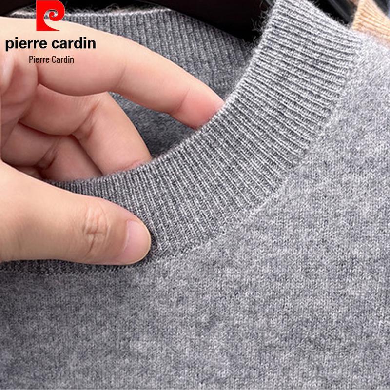 Pierre Cardin Men's Premium Wool-Blend Crewneck Sweater