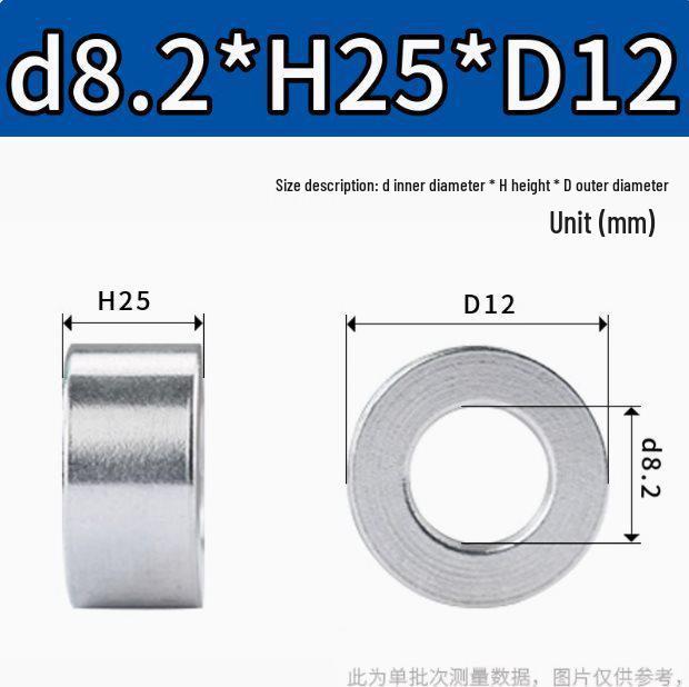 M8M10 Aluminum Alloy Thickened Round Hollow Spacer Sleeve