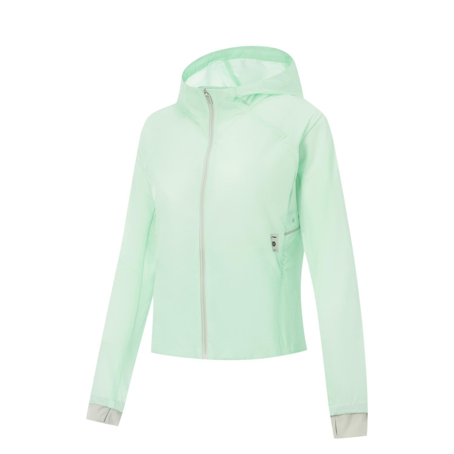 Li Ning Fitness Series Trench Coat Women s Light Neon Turquoise AFDVG52-5 M