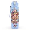 1PC Tower Swirl Abstract Graffiti Art 750ml Color Plastic Sports Water Bottle Leakproof Flip Straw Lid Suitable for Sports Office Home Use