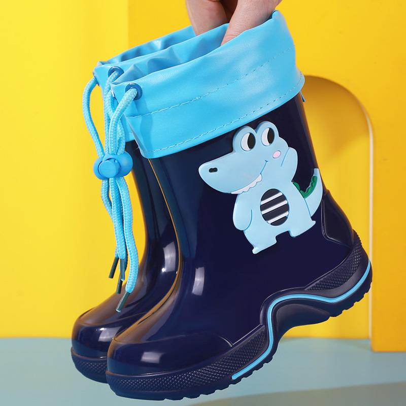 Cartoon Kinderregenschuhe 3-10 Jahre alt wasserdicht und rutschfest Kinderregenstiefel Kindergummischuhe Babywasserschuh Überschuhe