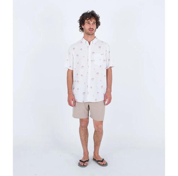 Hurley One And Only Stretch рубашка с коротким рукавом