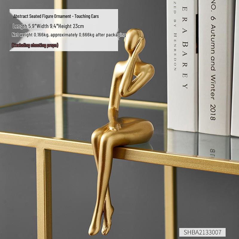 Modern Abstract Art Ornaments for Bookshelf or Living Room Display