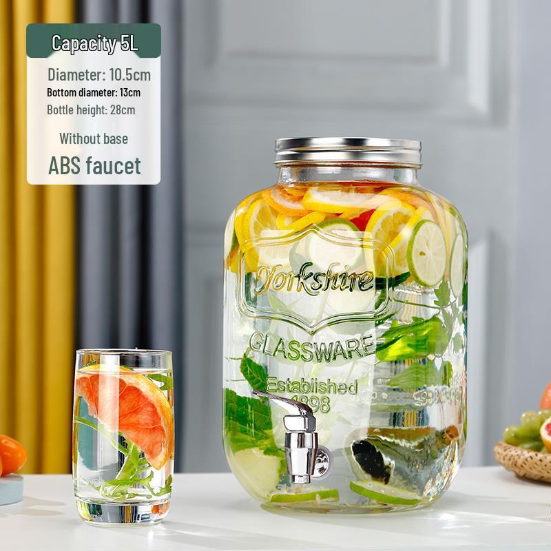 Cola Beverage Bucket with Faucet - Ideal for Lemon Juice, Fruit Tea, Cocktails, and Cold Water