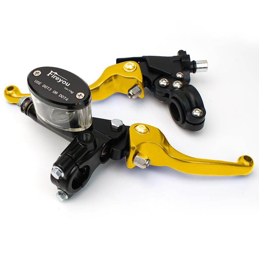 Pit Bike Motocykl skládací brzdová spojka s přední pumpou Pro CRF KLX YZF RMZ Dirt Bike Hydraulické páky hlavního válce