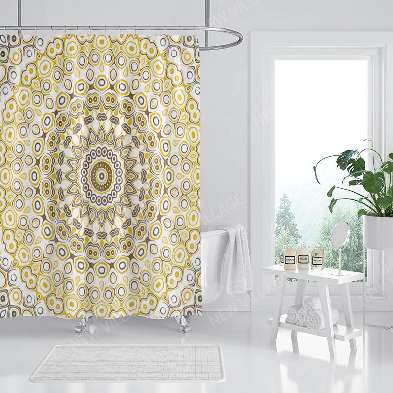 Mandala Corturi de duș din material impermeabil Accesorii pentru perdea de baie Perdea de baie 180x200cm 240*200cm decorațiune boho vintage