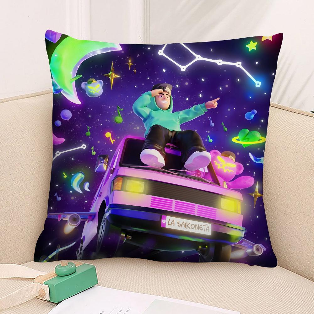 Singer S-Saiko Sakura Pillow Case 3D Print Polyester Fiber 40*40 Cm Home Sofa Throw Pillow Cover Decoration Festival Gift