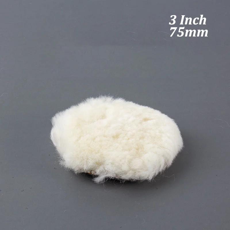 3/4/5/6/7Inch Soft Car Polishing Pad Round Imitated Wool Car Body Waxing Polisher Discs Pad Soft Wool Maintenance Cleaning Tool