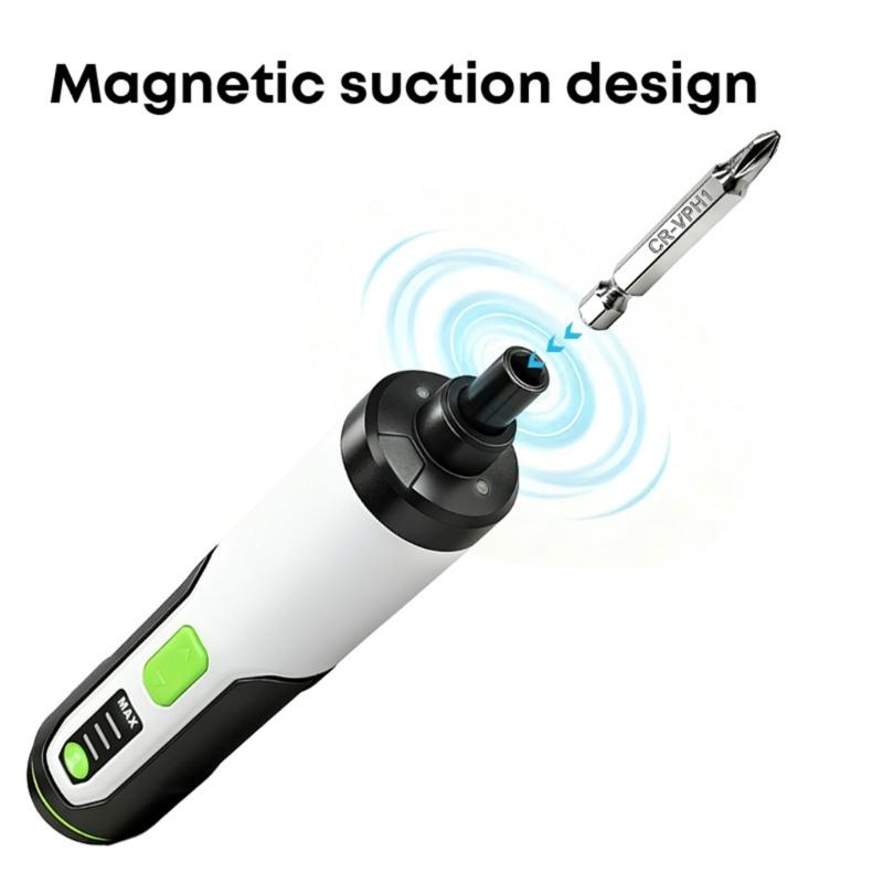 Rechargeable Screwdriver Kit 3 Speed Choices LED Light For Tight Areas Electronics