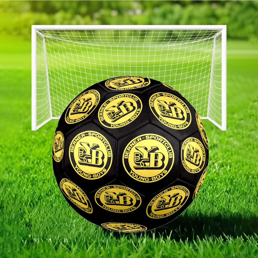 BSC Football Yellow And Black Unity Soccer Ball Size 5 Soccer Ball, Machine-stitched, Durable, Suitable for Training and Matches Fan Gift