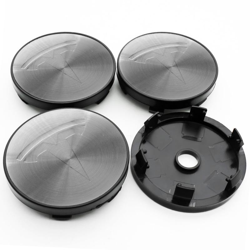 

4Pcs 56mm+60mm Hub Cap Car Wheel Center Hup Caps Rim Cover Auto Accessories For For Tesla Model 3 Model S 60mm Hub cap