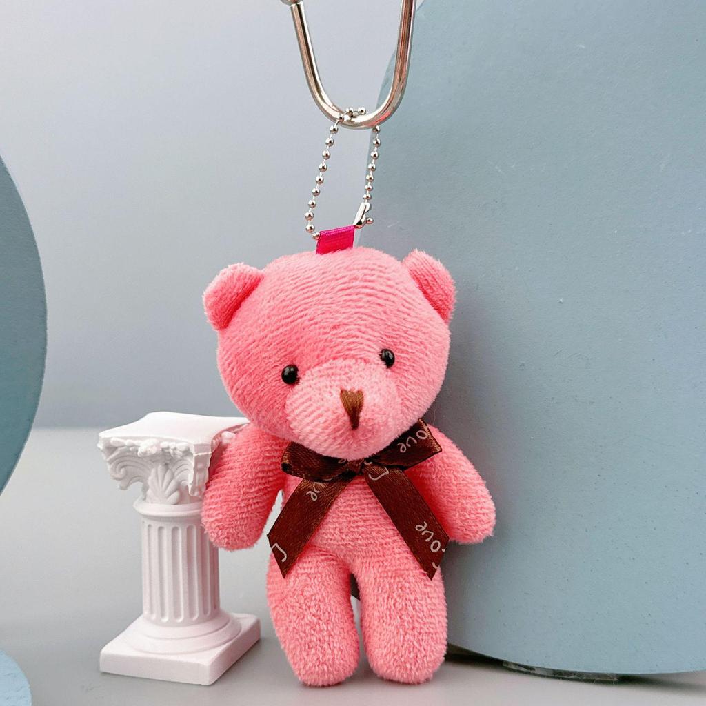 Portachiavi Ciondolo Tuta Peluche Orsacchiotto - Piccolo Giocattolo Regalo