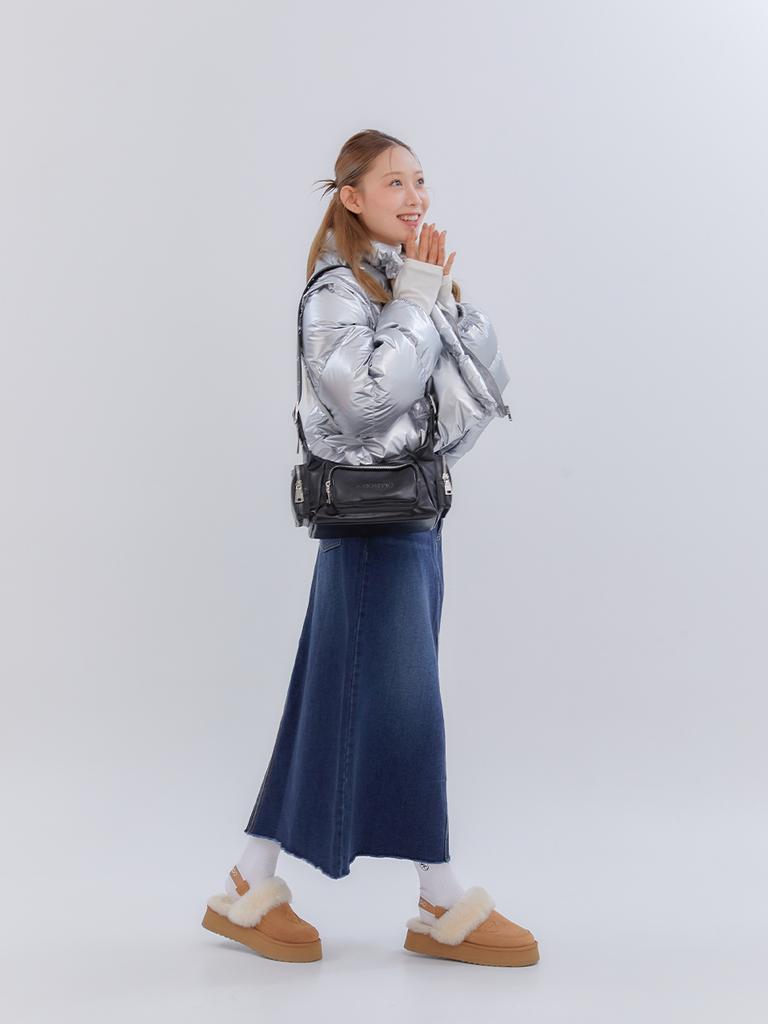 Anoetic Classic Denim Maxi Long Skirt_Blue