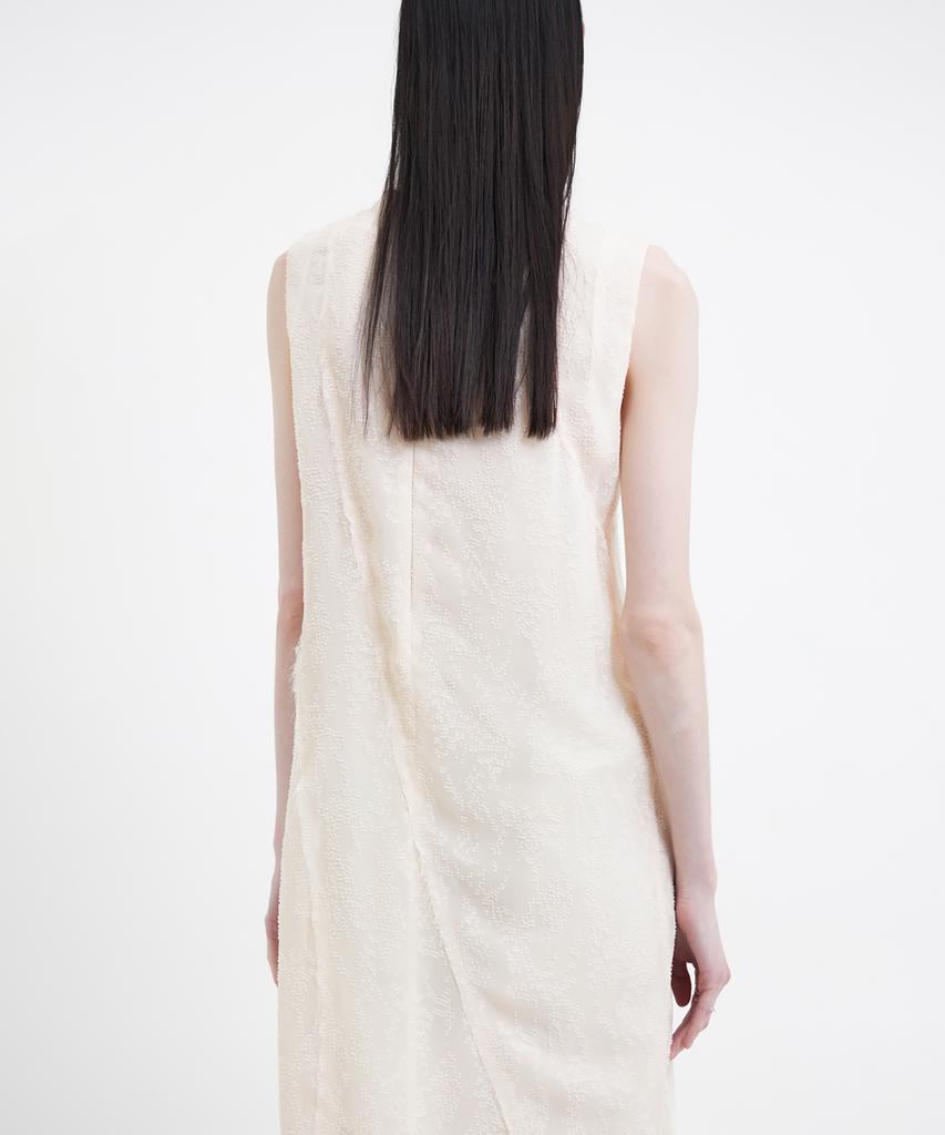 Youth Row-Edge Dress - Ivory