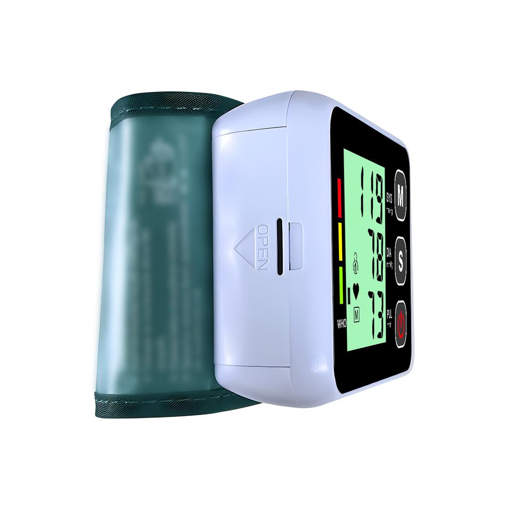 Wrist Digital Blood Pressure Monitor Tensiometer Automatic BP Sphygmomanometer Heart Rate Pulse Meter Health Medical Care
