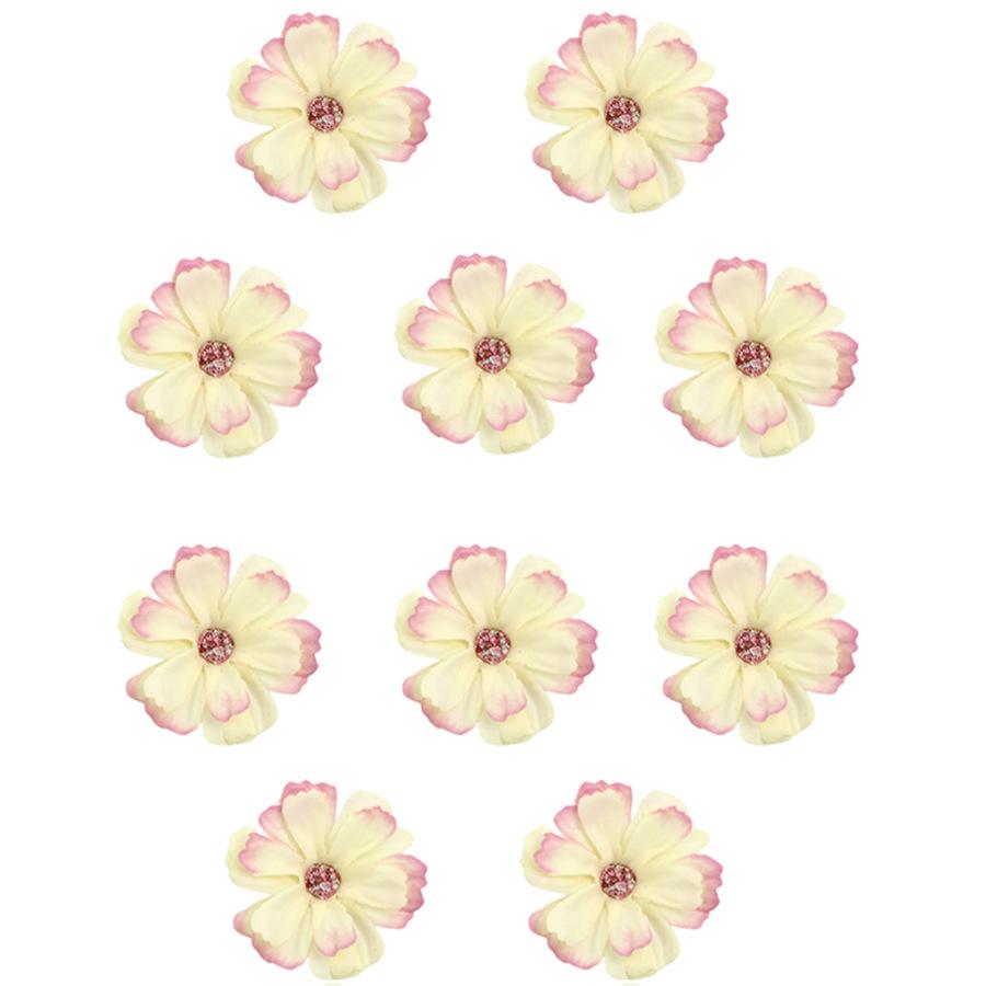 Cherry Blossom Simulation Flower Silk Chrysanthemum Diy Handmade Accessories Headdress Flower Buckle Accessories Diy Material Package