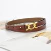 Slim Belt Women's Genuine Leather Fashionable Belt Women's Dress with Waist Slim Waist Versatile Jeans Trendy