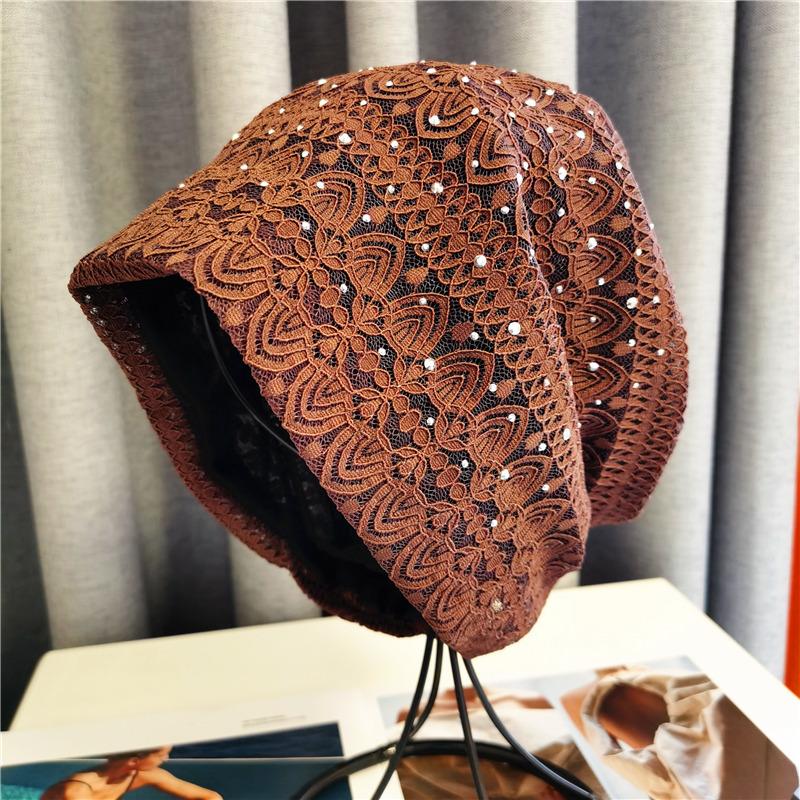 Womens Beanie Lace Turban Soft Sleep Cap Chemo Hats Fashion Slouchy Hat
