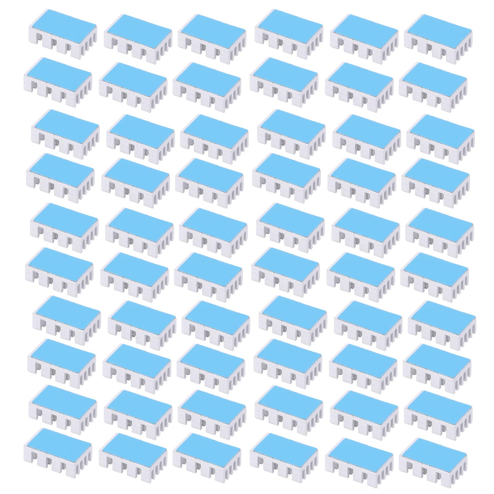 

60 шт. Алюмінієві радіатори Модуль охолоджувальної радиаторної плати для маршрутизаторів електронних компонентів