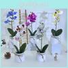 Phalaenopsis Faux Plant For Wedding Decoration And Home Indoor Display