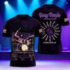 Rock Deep Purple Band T-Shirts 3D Print Men Women Short Sleeve Round Neck T Shirt Oversized Tees Hip Hop Tops Unisex Clothing
