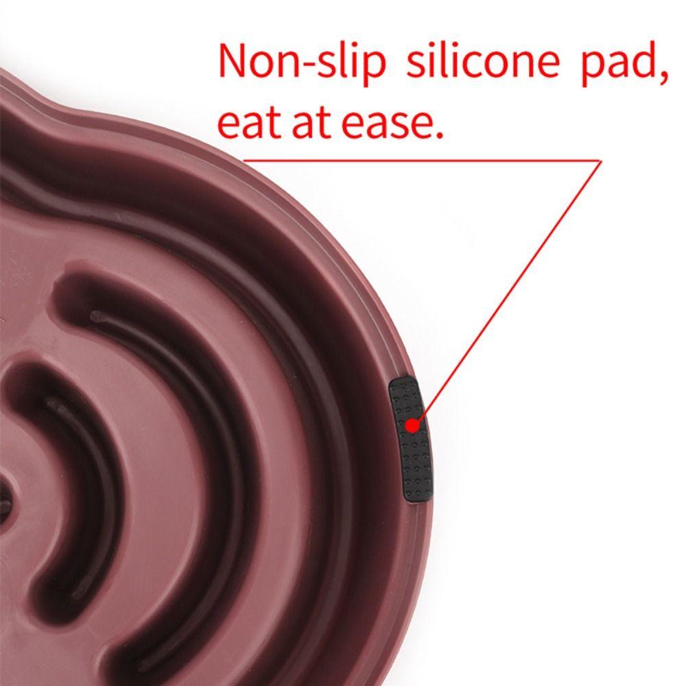 Slow Eating Pet Slow Food Bowl Anti Overturning Pet Slow Feeder Bowl Dog Bowl  For Small Dogs