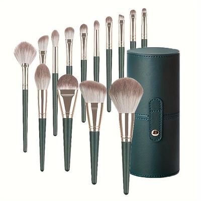 14 Pieces Soft-bristled Makeup Brush Set, Eye Shadow Powder Brush, Complete Makeup Set for Beginners