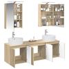 Bathroom Cabinet Set 5 pcs Sonoma Oak Wood Based Material