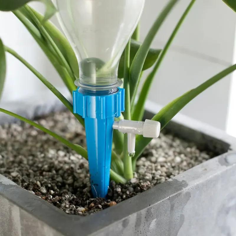 Automatic Drip Irrigation System For Flower Plants Self Watering Spike Kit Adjustable Auto Water Dripper Device Garden Supplies