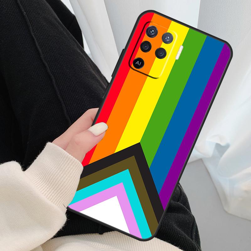 Gay Lesbian LGBT Rainbow Pride Phone Case For OPPO A5 A9 2020 A31 A53 A53S A1K A15 A16 A52 A72 A83 A91 A93 A54 A74 A94