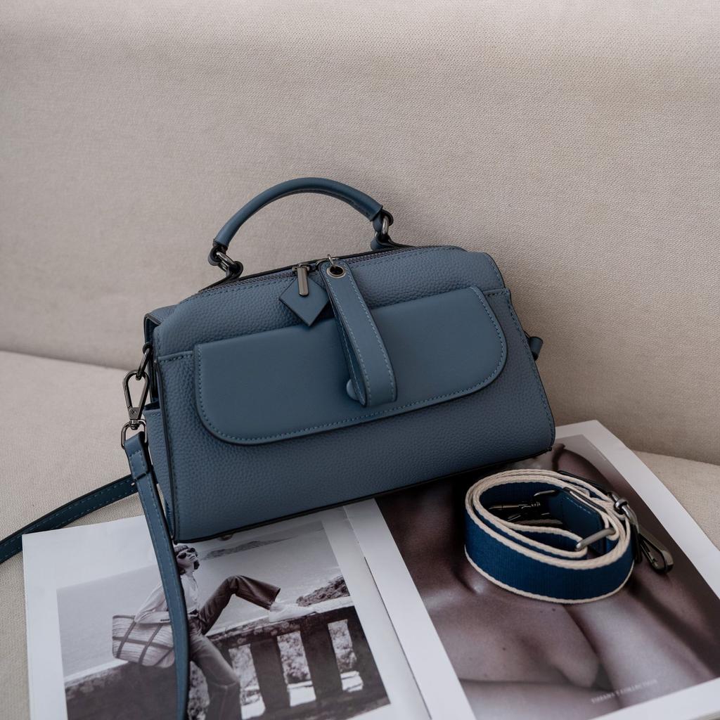 Damenhandtasche aus Rindsleder, Schultertasche, Messenger-Tasche mit großem Fassungsvermögen, Tragetasche, Mama-Tasche, modische, einfache Einkaufstasche