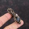 Picasso Jasper Pendant Copper Wire Wrapped Pendant Rainbow Moonstone Pendant Gemstone Jewelry Handmade Pendant Copper Jewelry Healing Stone