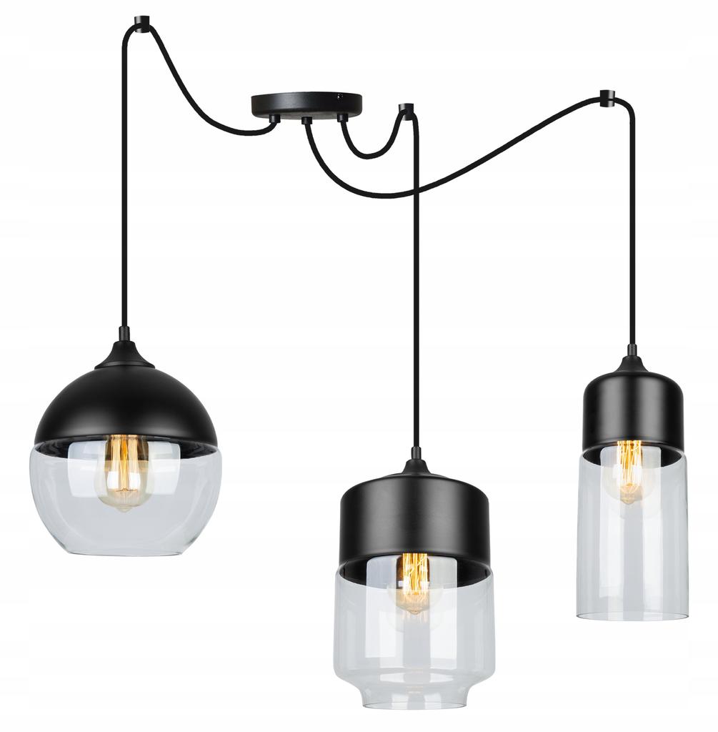 ELEGANT SPIDER HANGING LAMP GLASS SHADE