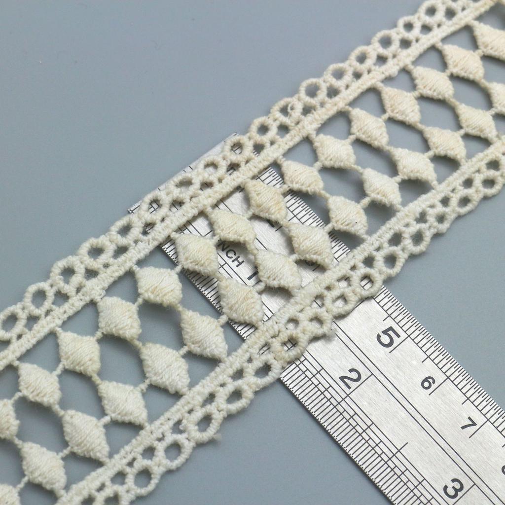 Water Soluble Cotton Embroidery Lace Women'S Clothing Accessories Bilateral Non-Elastic Hollow Lace