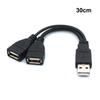 USB 2.0 Splitter Y Cable 1 Male To 2 Female Extension Cord Power Adapter Converter for PC Car Data Transmission Charging Cable