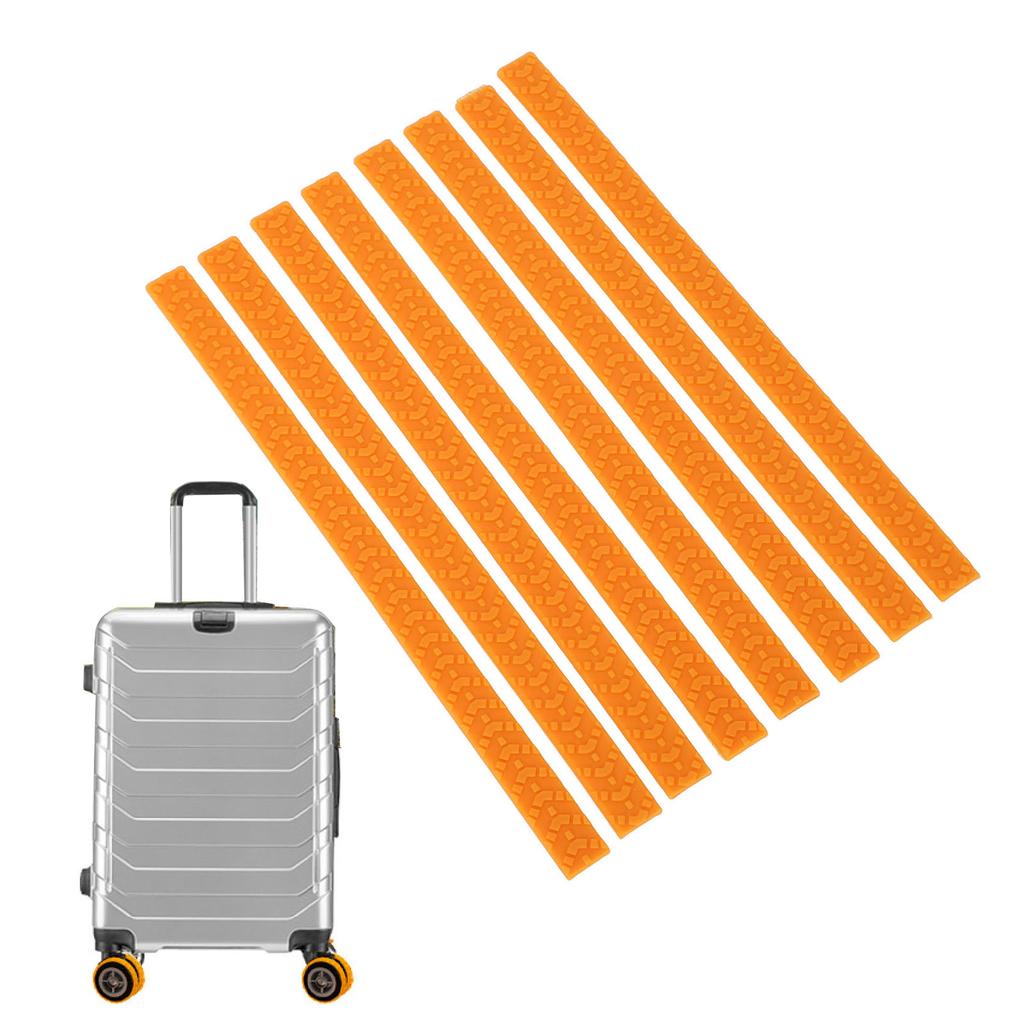 8pcs Luggage Wheels Covers Waterproof Silicone Suitcase Wheels Protectors Noise Absorbing Luggage Wheel Protective Covers for Travel